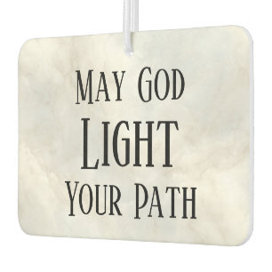 May God Light Your Path Christian Safe Travels Air Freshener