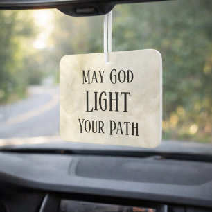 May God Light Your Path Christian Safe Travels Air Freshener