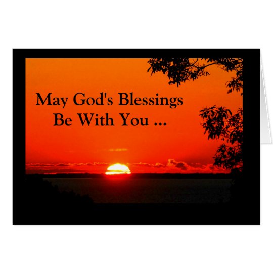 May God's Blessings Be With You Confirmation Card