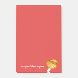 May Good Fortune Be Yours Cookie Red Post-it Notes