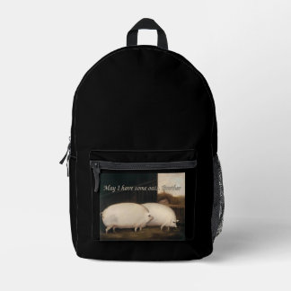 May I have some oats. brother Printed Backpack