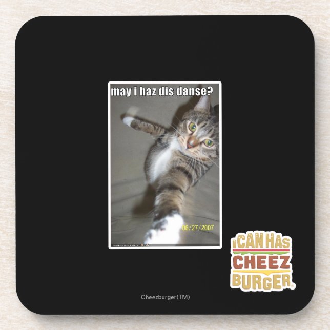may I haz dis dance? Coaster (Front)