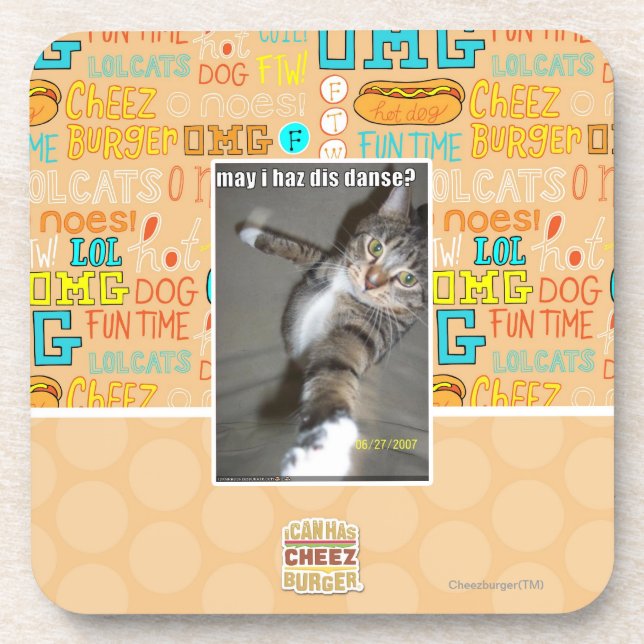 may I haz dis dance? Coaster (Front)