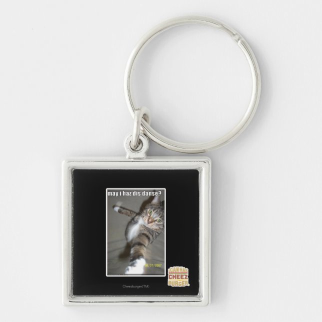 may I haz dis dance? Keychain (Front)