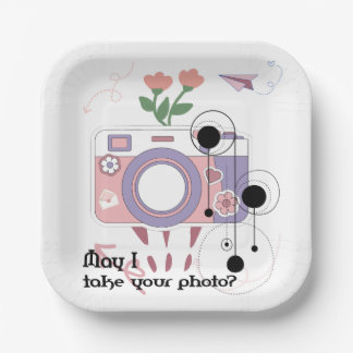 May I take your photo?  Paper Plate