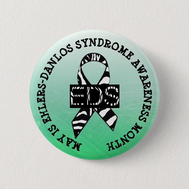 May is  Ehlers-Danlos syndrome  Month Button (Front)