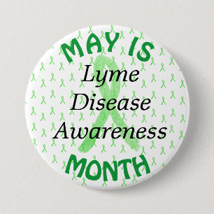 May is Lyme Disease Awareness Month Button