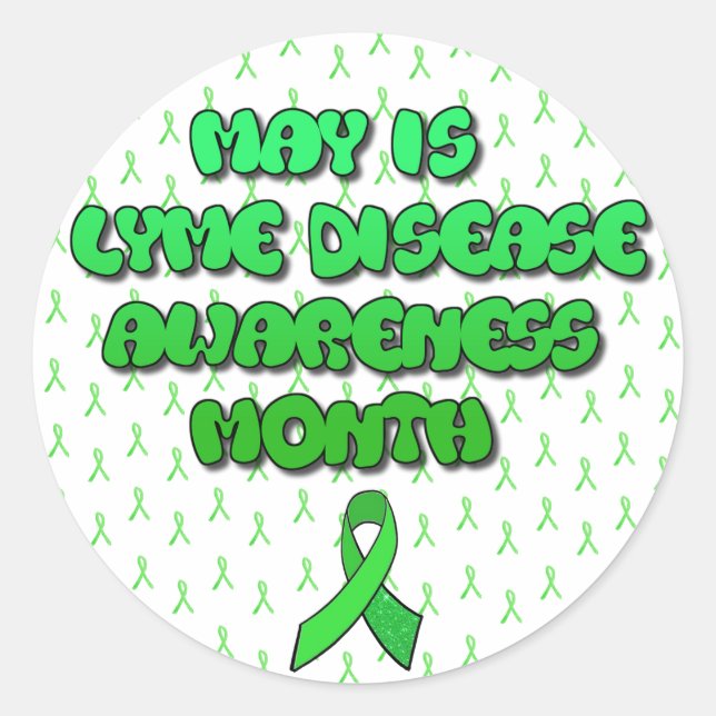 May is Lyme Disease Awareness Month Stickers (Front)