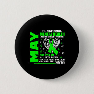 May Is National Mental Health Awareness Month Posi 2 Inch Round Button