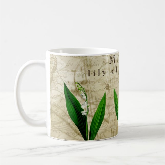 May Lily of the Valley Coffee Mug (Left)