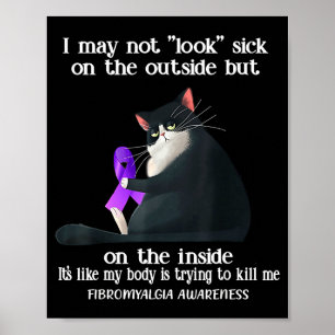 May not look sick on the outside fibromyalgia poster
