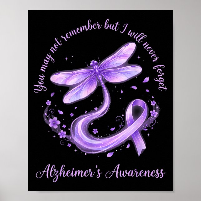 May not remember but will alzheimer’s awareness poster (Front)