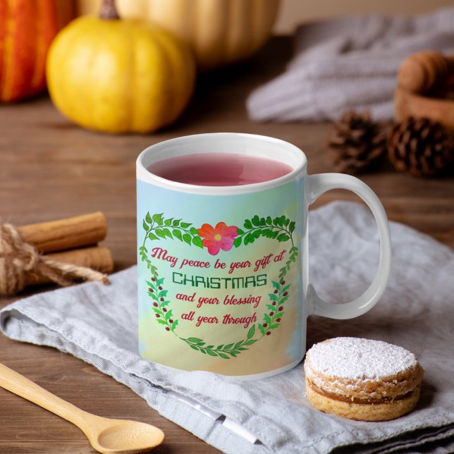 MAY PEACE BE YOUR GIFT AT CHRISTMAS COFFEE MUG (Creator Uploaded)