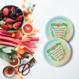 MAY PEACE BE YOUR GIFT AT CHRISTMAS  PAPER PLATE