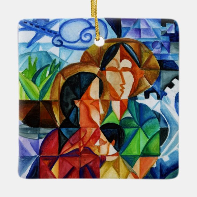 May Peace Prevail On Earth International Artist Ceramic Ornament (Front)