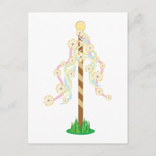 May Pole Postcard