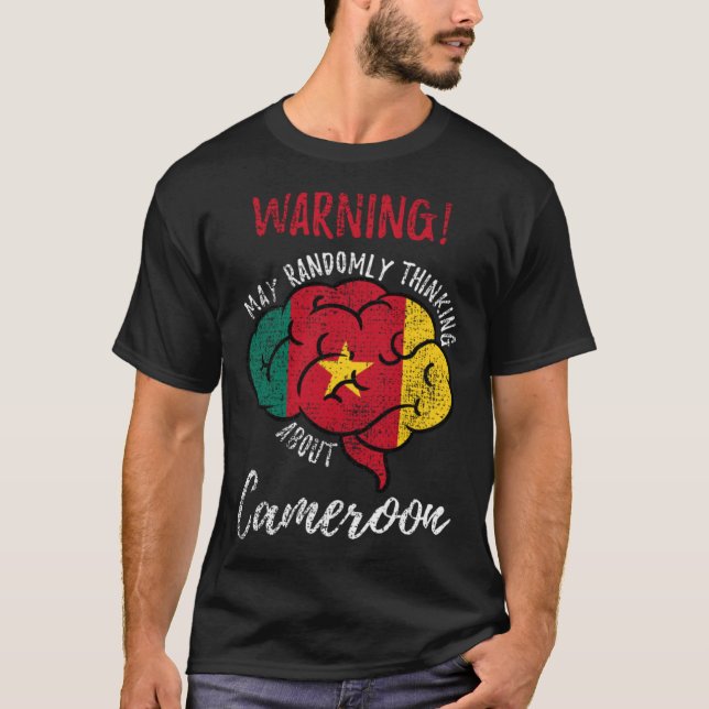 May Randomly Thinking About Cameroon Cameroonian V T-Shirt (Front)