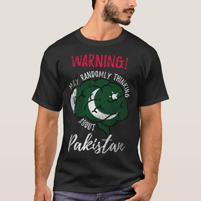 May Randomly Thinking About Pakistan Pakistani Roo T-Shirt (Front)