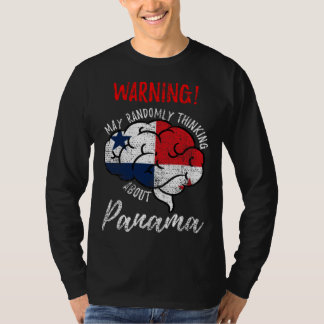 May Randomly Thinking About Panama Panamanian Vint T-Shirt