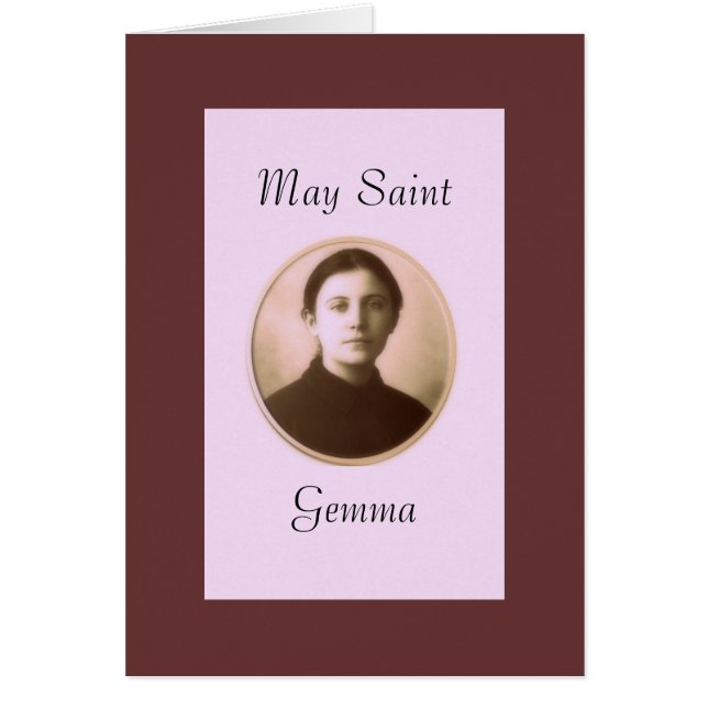 MAY SAINT GEMMA PRAY FOR YOU (Front)