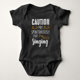 May Start Singing - Musician Choir Singer Music Ba Baby Bodysuit