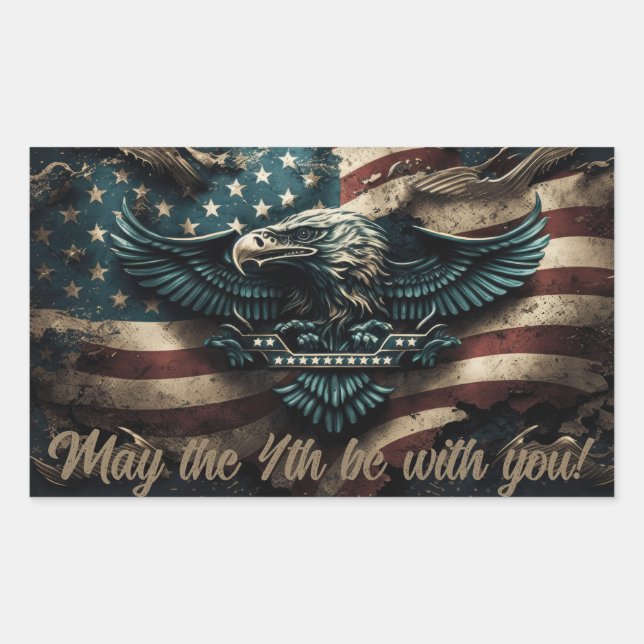 May the 4th be With you Eagle Sticker (Front)