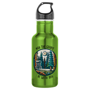 May the Course Be with You Disc Golf  532 Ml Water Bottle