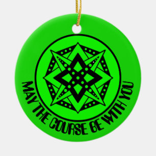 May the Course Be With You, Merry Disc-Mas Ceramic Ornament