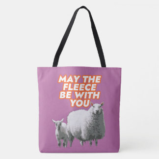 May the Fleece Be With You Tote Bag