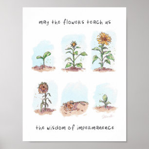 May the flowers Quote Poster