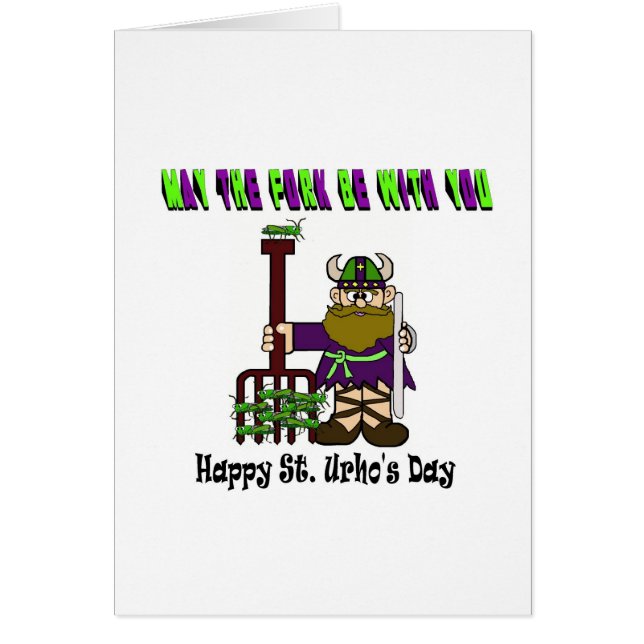 May The Fork Be With You! St. Urho's Day Card (Front)