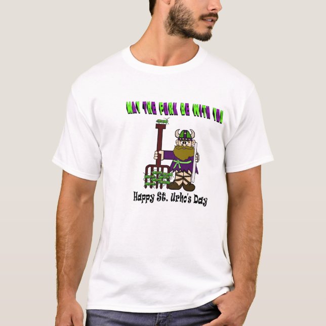May The Fork Be With You! - St. Urho's Day Shirt (Front)