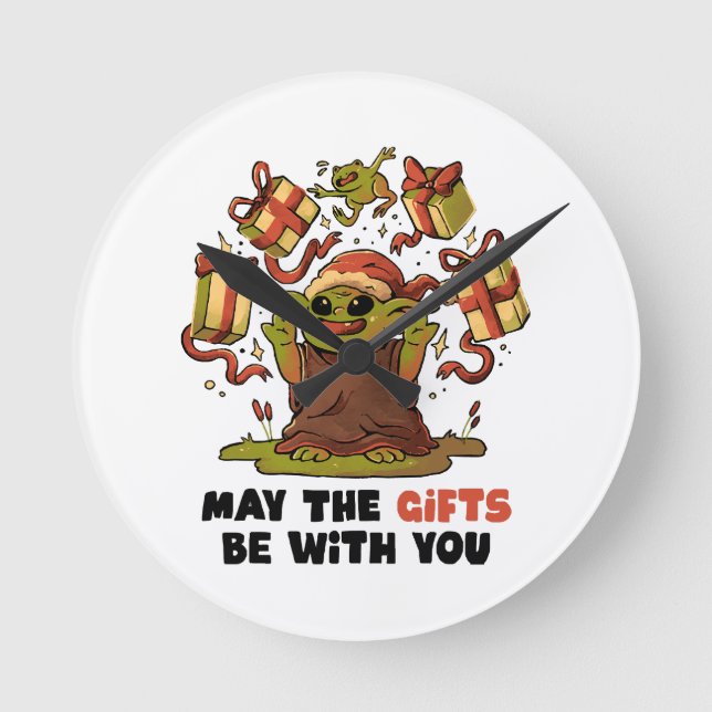 May the Gifts Be With You Round Clock (Front)