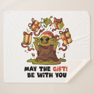 May the Gifts Be With You Sherpa Blanket