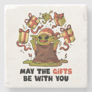 May the Gifts Be With You Stone Coaster