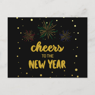 May the New Year bless you, Cheers to the New Year Postcard