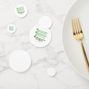 May the Road Rise Irish Blessing Confetti