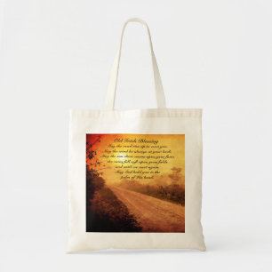 May the Road Rise up to Meet You, Irish Blessing Tote Bag