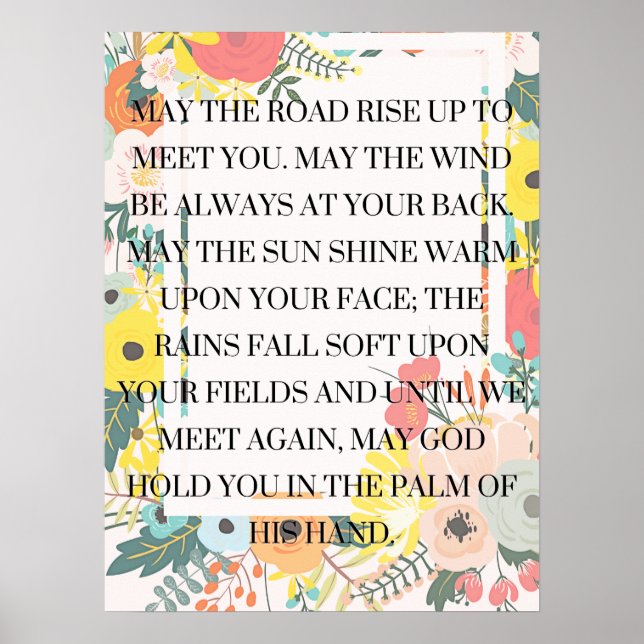May the road rise up to meet you poster (Front)