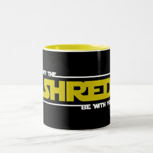 May The Shred Be With You Two-Tone Coffee Mug