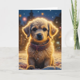 May the Spirit of Christmas be with You Puppy Dog Card