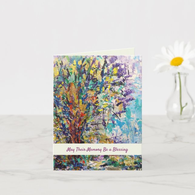 May Their Memory Be a Blessing Card (Small Plant)