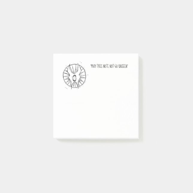 "May This Note Not Go Unseen" notes (Front)