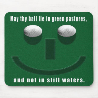 may thy ball lie in green pastures mouse mat/pad mouse pad