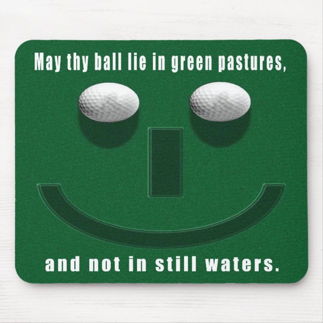 may thy ball lie in green pastures mouse mat/pad mouse pad (Front)