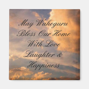 May Waheguru Bless Our Home magnet