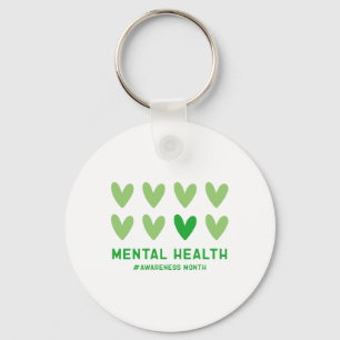 May We Wear Green Mental Health Awareness Month Keychain