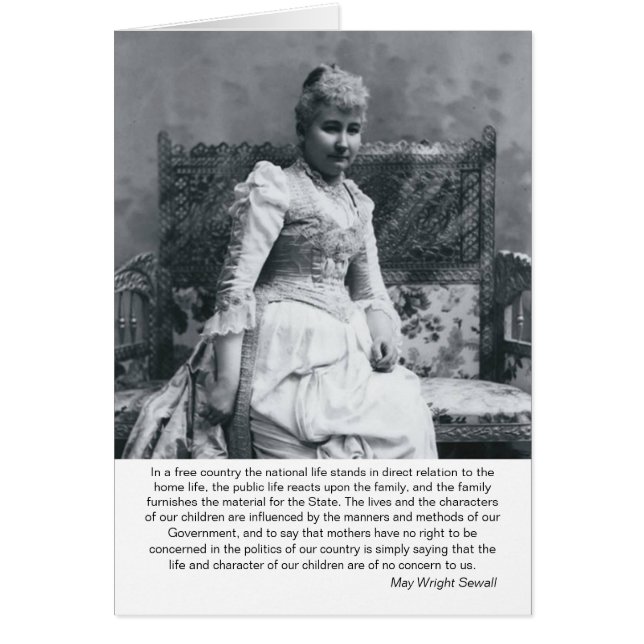 May Wright Sewall-Mothers & Politics (Front)