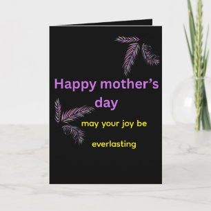May You Always Be Happy" Heartfelt Mom Card