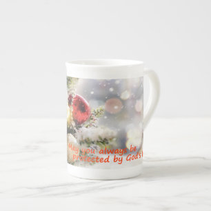 May you always be protected by God's love Bone China Mug